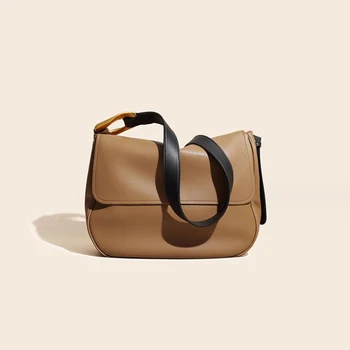 Качественная женская сумка-тоут, кожаная сумка-мессенджер большой емкости, мягкая кожаная сумка, дизайнерская женская сумка для подмышек, кошелек