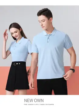 Качественная мужская футболка-поло, однотонная классическая рубашка-поло, женские топы с коротким рукавом, повседневное деловое социальное поло Унисекс