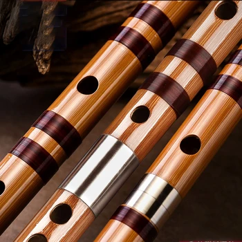 Китайская бамбуковая флейта Дизи, традиционная флейта из бамбука для начинающих, музыкальные инструменты Key C D E F G