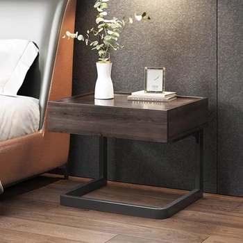 Классическая Тумбочка для спальни для мужчин Простой дизайн Morden, Эстетичный Прикроватный столик, Минималистичная мебель для спальни Mesa Cabeceira для хранения.