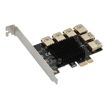 Конвертер PCIE, карта адаптера PCI-Express от 1 до 6, карта-мультипликатор USB-адаптера