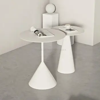 Кофейный столик Nordic Metal Coffee, Маленький Круглый чайный столик, Прикроватный угловой столик в гостиной, диван Stolik Kawowy Nordic Furniture XY50ET
