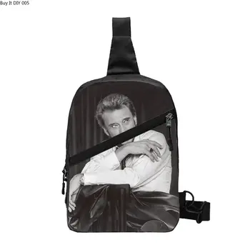 Крутой слинг Johnny Hallyday, нагрудная сумка через плечо, мужской повседневный рюкзак французского рок-певца для кемпинга, езды на велосипеде