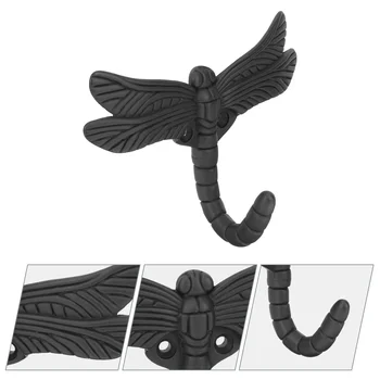 Крючок в виде стрекозы, вешалка для пальто и шляп в деревенском стиле, Универсальная настенная вешалка для ключей в стиле Ретро, Декоративная