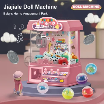 Кукольная машинка с когтями, электронная аркадная игра, игрушечный кран для помещений, игрушечные подарки для девочек и мальчиков, для детей от 6 лет и старше