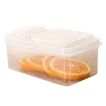 Кухонный пластиковый ящик для хранения специй с крышкой, Одинарная Двойная сетка, Ящик для хранения продуктов, Органайзер для холодильника, Ящики для лука, имбиря, Прозрачные и хрустящие