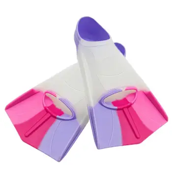 Ласты для плавания Детские сверхмягкие силиконовые ласты для плавания с сумкой для хранения Гибкий эластичный тренировочный инструмент для укрепления ног