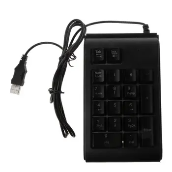 Легкая Прочная Компьютерная Клавиатура Для Ноутбука USB с Цифровой Клавиатурой для Домашнего Офиса P9JB