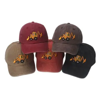 Летняя кепка из 100% хлопка для мальчиков и девочек, бейсболки, детские солнцезащитные кепки, бейсболки Snapback от 2 до 8 лет