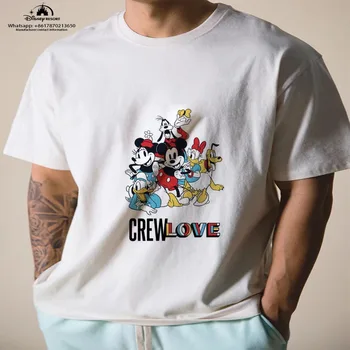 летняя мужская футболка ins от Disney с короткими рукавами в тренде 2023 года