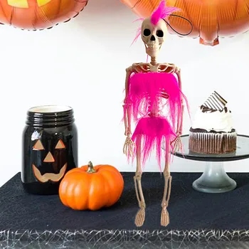 Маленькие статуэтки скелетов на Хэллоуин Идеально подходят для страшных украшений вечеринок и поделок для дома на открытом воздухе Домашнее платье для вечеринки для женщин