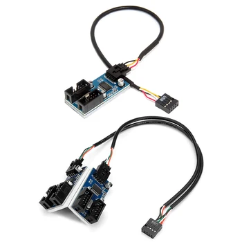 Материнская плата USB 9-контактный разъем для удлинителя разветвителя кабеля концентратора, разъем адаптера