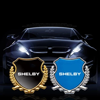 Металлические автомобильные наклейки декоративные наклейки на оконную стойку автомобиля наклейки на заднее лобовое стекло наклейки на кузов для автомобильных аксессуаров Ford SHELBY
