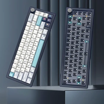 Механическая клавиатура с 67 клавишами, сделанная своими руками с ручкой, механическая проводная клавиатура с RGB подсветкой, компьютерные аксессуары для настольных портативных ПК