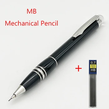 Механический карандаш YAMALANG MB из черной смолы, офисные классические канцелярские принадлежности с серийным номером и заправкой