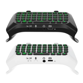 Мини-Клавиатура Клавиатуры 500mah батарея беспроводная клавиатура Bluetooth-совместимые зеленой подсветкой, встроенный динамик для ПС5 элитные ручки