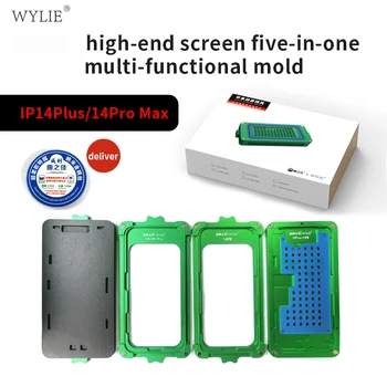 Многофункциональная ремонтная форма Wylie 5 В 1 для iPhone 12 13 14 Pro Max, зажимная форма для стеклянной рамки с ЖК-дисплеем, форма для очистки клеем OCA