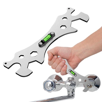 Многофункциональный гаечный ключ Для выравнивания угла наклона Смесителя для душа Универсальный ремонтный ключ Для установки и обслуживания ванной комнаты
