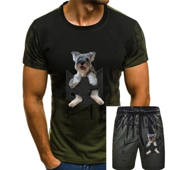 Мужская футболка с цвергшнауцером Perper Pocket Mid, женская футболка