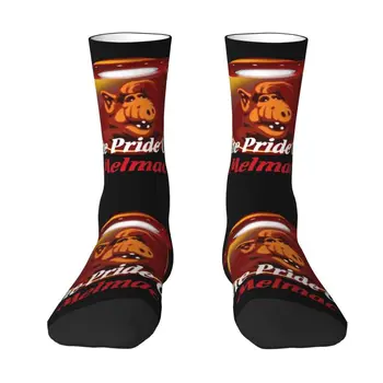 Мужские носки для экипажа с мультяшным сериалом Alf, модные носки с 3D-принтом, унисекс