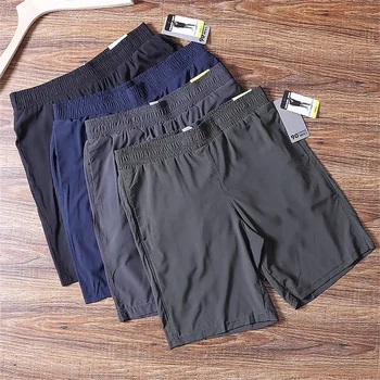 Мужские спортивные штаны для фитнеса, быстросохнущие брюки, уличные тканые водонепроницаемые и дышащие мужские капри, летние шорты