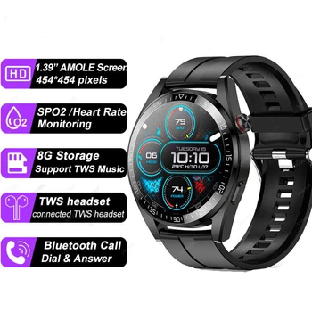 Мужские умные часы AMOLED GT3 Pro Watch 8G Наручные часы для iPhone Huawei Samsung Call