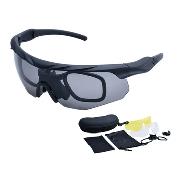 Набор тактических очков для страйкбола, военные очки для стрельбы, взрывозащищенные очки, походные солнцезащитные очки для охоты на CS на открытом воздухе