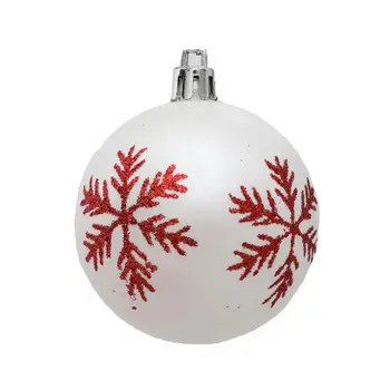 Набор украшений для Рождественской елки, Устойчивые к разрушению украшения в виде рождественских шаров в виде снежинок, 12 шт. Мини-шаров для праздничного домашнего декора
