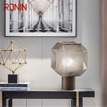 Настольная лампа RONIN Modern Nordic Creative Ice Block Design Настольная лампа декоративная для домашней гостиной