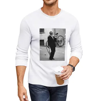 Новая длинная футболка Bill Murray Bike, топы больших размеров, винтажная одежда, мужские футболки