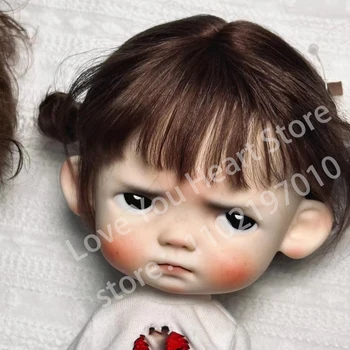 Новая кукла 1/6 BJD с большой головой из смолы, прекрасная кукла для девочки, кукольная голова, без макияжа, игрушки для кукол, подарки