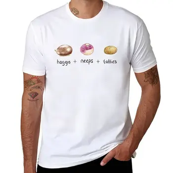 Новая футболка Robert Burns - Haggis + Neeps + Tatties | Burns Night, футболка на заказ, милые топы, дизайнерская футболка для мужчин