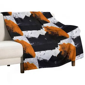 Новое покрывало с минимальным оранжевым оттенком на черном, стеганое одеяло, мягкое покрывало, одеяла для кровати