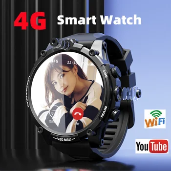 Новые умные часы 4g, приложение для загрузки Wi-Fi Интернета, мужские часы для мобильного телефона, съемка видео, Запись Аудио, спорт для взрослых