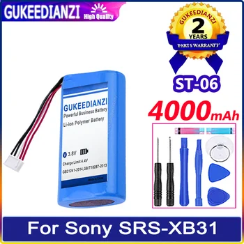 Новый Аккумулятор ST-06 ST06 4000mAh Bateria Для Sony SRS-XB31 5A Batterie Замена Аккумулятора Большой Емкости Гарантия Один год + Инструменты