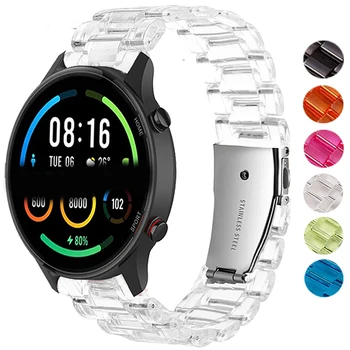 Новый прозрачный ремешок для смарт-часов Xiaomi Mi Watch Color 2 Прозрачные пластиковые ремешки для браслета Mi Watch S1 Active Correa