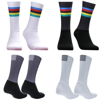 Носки для велоспорта Pro Cycling Team против 2023 года, новые нескользящие силиконовые носки для шоссейных велосипедов, мужские спортивные Calcetines Ciclismo