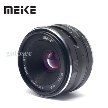 Объективы для фотоаппаратов MEKE Meike 25mm f1.8 Ручной Объектив с большой диафрагмой MK-25mm для камер Sony E/Canon EF-M/Olympus Micro 4/3 FujifilmX