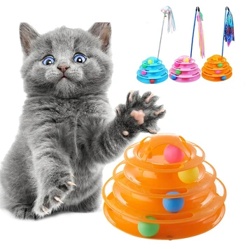 Обязательная долговечная забавная игрушка для кошек, стимулирующая развлечения, интерактивная популярная безопасная обучающая игрушка для кошек