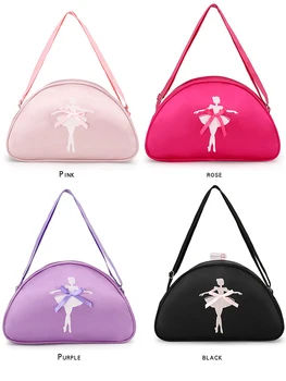 оптовая детская танцевальная сумка Новый детский танцевальный рюкзак на одно плечо для латиноамериканских балеток, школьный рюкзак для девочек с принтом принцессы, логотип