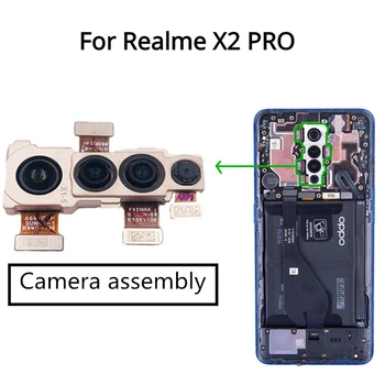 Оригинал для Realme X2 PRO, фронтальная камера заднего вида, модуль основной камеры, гибкий кабель, Запасные части для замены