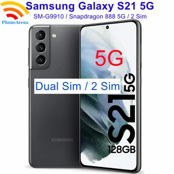 Оригинальный Samsung Galaxy S21 5G G9910 с двумя Sim-картами 6,2 