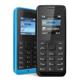 Оригинальный мобильный телефон с двумя SIM-картами 105 хорошего качества 2G GSM 900/1800 с разблокировкой и без меню на иврите. Нет сети в Северной Америке