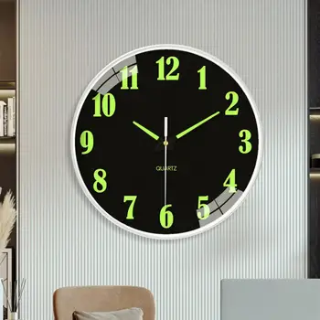 Отличные настенные часы на батарейках, светящиеся в темноте, 30 см, Цифровые часы для спальни, Настенное художественное украшение, декоративные
