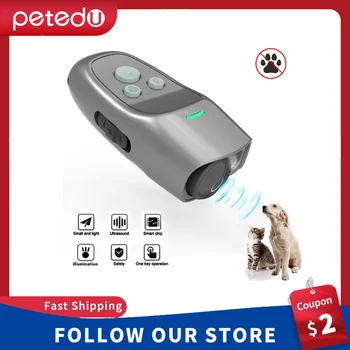 Отпугиватель собак от лая, устройство для тренировки лая Trainer LED Ultrasonic 3 в 1, Ультразвук от лая, высокое качество