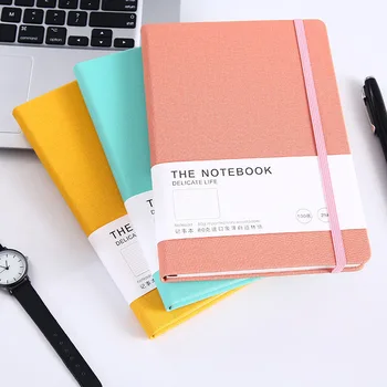 Офисный ежедневник на резинке, блокнот формата А5, блокнот на резинке, креативный бизнес-блокнот, студенческий дневник, записная книжка