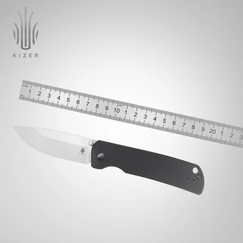 Охотничий Нож Kizer Ki4481A1 С Новой Алюминиевой Ручкой И Стальным Лезвием 20CV Складной Карманный Нож для Мужчин