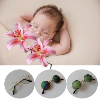 Очки для новорожденных, реквизит для фотосессии, очаровательный аксессуар для ваших новорожденных в подарок 066B