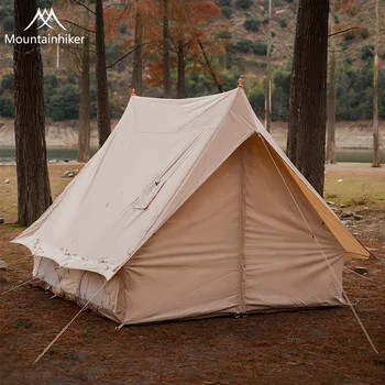 Палатка для кемпинга на открытом воздухе, роскошная хлопковая дышащая самоходная туристическая непромокаемая и солнцезащитная легкая теплая палатка для кемпинга