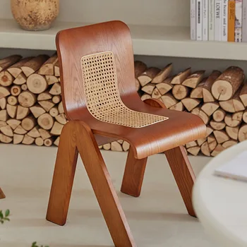 Передвижная кухня Деревянный стул для отдыха в саду на открытом воздухе Дизайнерские обеденные стулья Ресторанный макияж Silla De Comedor Уличная мебель